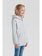 Fruit of the Loom Classic Kids Sweat Jacket Detská mikina s kapucňou 16.2045 heather grey Fruit of the Loom Classic Kids Sweat Jacket Detská mikina s kapucňou 16.2045 heather grey