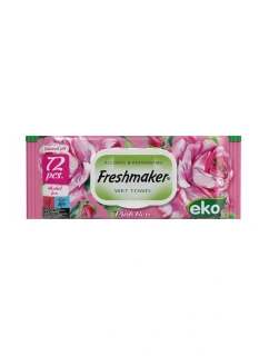 Vlhčené obrúsky s vôňou Freshmaker ružové 72 ks
