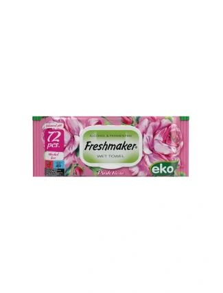Vlhčené obrúsky s vôňou Freshmaker ružové 72 ks Vlhčené obrúsky s vôňou Freshmaker ružové 72 ks