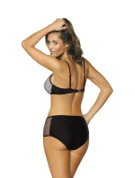 Plavky Martha Bianco M-477 (2) bielo-čierne - Marko