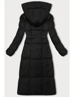 Dámska zimná bunda s opaskom J Style Black (5M3227-392)