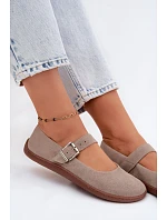 Balerínky Barefoot z prírodného semišu Zazoo 316 Cappuccino Balerínky Barefoot z prírodného semišu Zazoo 316 Cappuccino