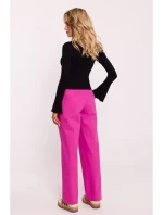 M806 Rebrovaný top s dlhými rukávmi - čierny