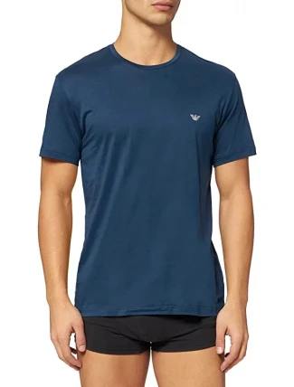 Pánske tričko 110853 1A538 - 24334 - Morská - Emporio Armani