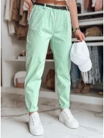 Dámske nohavice chinos s opaskom RELCIX mint FashionStreet UY2581