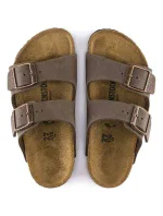 Birkenstock Arizona Kids Birko-Flor Nubuck Mocha úzke žabky (0552893)
