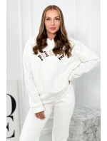 Bavlnená súprava s vyšívaným nápisom Paradise ecru Bavlnená súprava s vyšívaným nápisom Paradise ecru