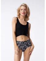 Dámske nohavičky Paisley Simple Maxi Black so vzorom - Julimex Dámske nohavičky Paisley Simple Maxi Black so vzorom - Julimex