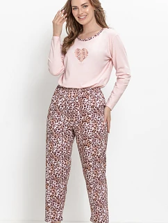 3622 DÁMSKE DLHÉ PYŽAMO PINKI M–XL