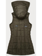 Dámska khaki vesta s kapucňou S'West (B8225-11)
