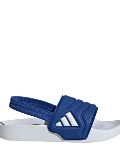 Detské šľapky adidas Adilette Estrap 2.0, bielo-modré, HQ9196