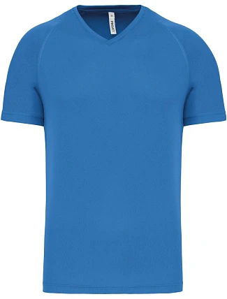 Kariban ProAct PA 476 Pánske športové tričko s výstrihom do V 20.P476 aqua blue Kariban ProAct PA 476 Pánske športové tričko s výstrihom do V 20.P476 aqua blue
