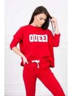 Súprava s potlačou Queen červená