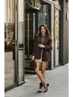 Zdobione Botki Workery Damskie Ocieplane D&A MR880-017 Taupe