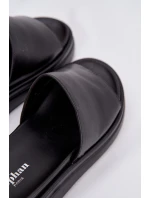 Dámské nazouváky na platformě Černé Tanelisse