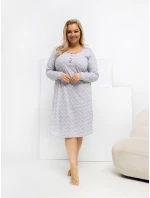 DU KN nočná košeľa FP 605.69 sivá DU KN nočná košeľa FP 605.69 sivá