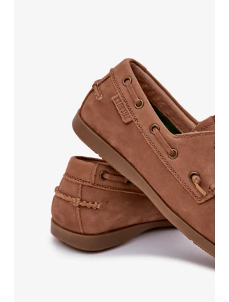 Pánske kožené mokasíny Big Star - Camel Pánske kožené mokasíny Big Star - Camel