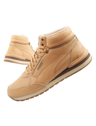 Puma ST Runner v4 Mid športové topánky pánske členkové tenisky hnedé Puma ST Runner v4 Mid športové topánky pánske členkové tenisky hnedé