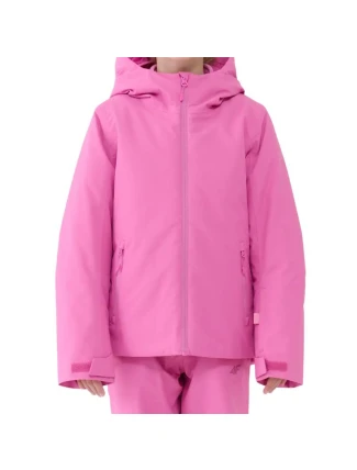Dievčenská lyžiarska bunda 4F F0817 fuchsiová 4FJWAW25TTJAF0817 55S