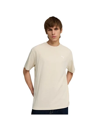 Pánske tričko Puma ESS Elevated Relaxed Tee, béžové, 692018 87 Pánske tričko Puma ESS Elevated Relaxed Tee, béžové, 692018 87