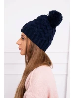 Fleecová čiapka Waleria K307 navy blue