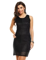 Dámske značkové šaty moderné AIKHA krátke čierne - Čierna - Aikha