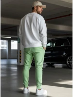 FashionStreet pánske svetlozelené tepláky UX3451