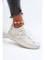 Sneakersy Damskie Z Eko Skóry Białe Kaimans