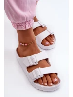 Dámske penové papuče s prackami biele Luciene