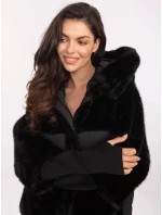 Čierna voľná bunda z rôznych materiálov (WJ218) Čierna voľná bunda z rôznych materiálov (WJ218)