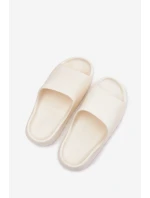 Dámské pantofle na platformě Ecru Olyria