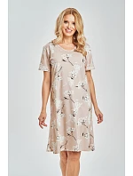 Dámska nočná košeľa 3538 Fiore beige - Taro Dámska nočná košeľa 3538 Fiore beige - Taro