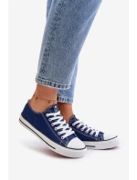 Damskie Klasyczne Trampki Granatowe Ecoma