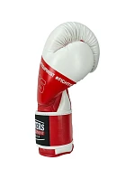 RPU-FOLK 12 oz biele a červené boxerské rukavice