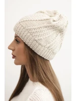 Dámska zimná vlnená čiapka K441 beige