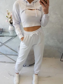 Bavlnená 3dielna súprava biela