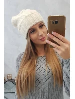 Dámska čiapka Danuta K331 dark ecru