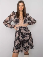 Šaty LC SK 22K 3035.03P čierna a béžová Šaty LC SK 22K 3035.03P čierna a béžová