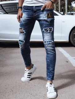 FashionStreet pánske modré džínsové nohavice UX4324