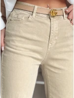 Dámske džínsové nohavice LUXEFLOW beige FashionStreet UY2364