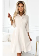 286-7 SANDY Košeľové šaty s opaskom - BEACH