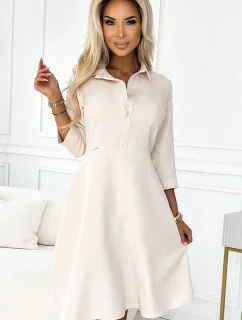 286-7 SANDY Košeľové šaty s opaskom - BEACH