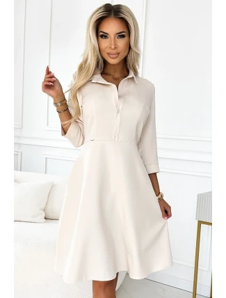 286-7 SANDY Košeľové šaty s opaskom - BEACH