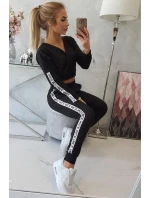 Súprava s ozdobnými stuhami čiernej farby
