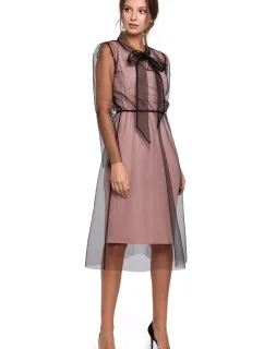 Dámske šaty K039 Powder Pink - Makover