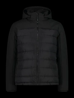 CMP pánska zimná bunda s kapucňou športová zateplená čierna (34K0147/E910) pánska