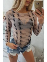 Blúzkové body v bronzovej béžovej farbe