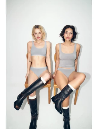 sloggi GO Sense Thong 2P - GRAY - SLOGGI GRAY - SLOGGI