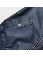 Tmavo modrá bunda typu pilotka (XW12X) Tmavo modrá bunda typu pilotka (XW12X)