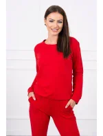 Červená tepláková súprava Červená tepláková súprava